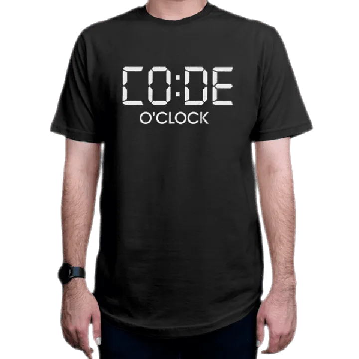 تیشرت برنامه نویسی طرح code o'clock