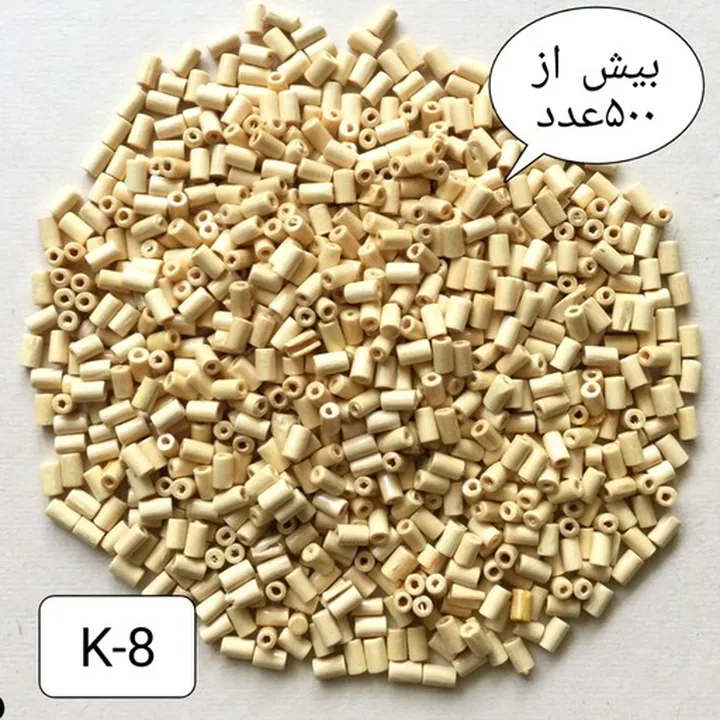 مهره چوبی گرد کرمی K-6 