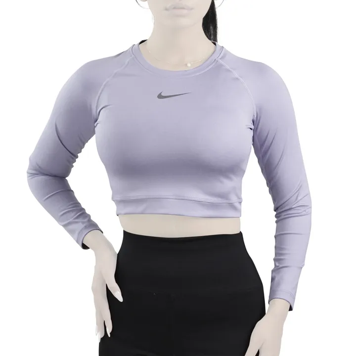 نیم تنه آستین بلند ورزشی زنانه نایک مدل SRN-31331 یاسی