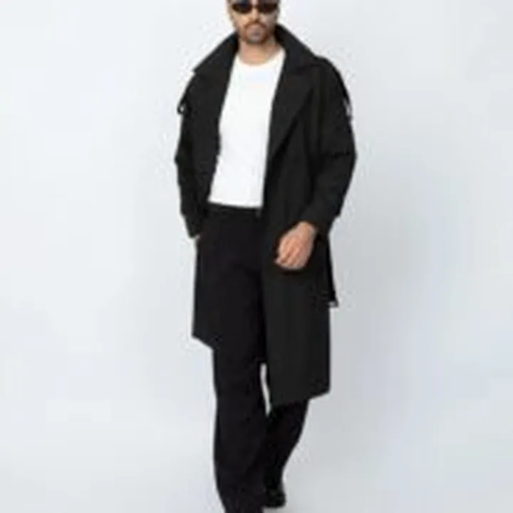 ترنچ کت TC مشکی برند موهر | mouher