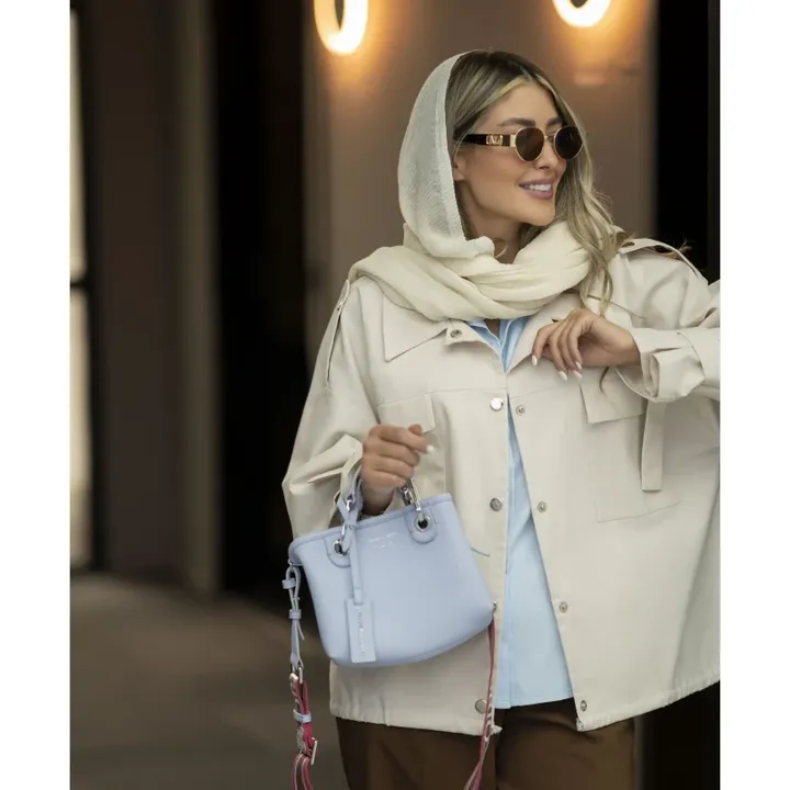 کت پایین بند دار شیری