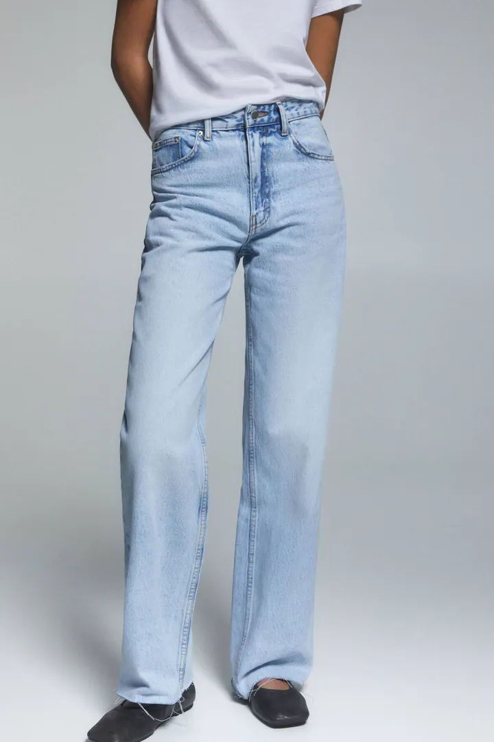 <span class="text-styled__StyledSpan-sc-d280c10c-1 dvOaRP">Pull & Bear< span>شلوار جین صاف با کمر بلند