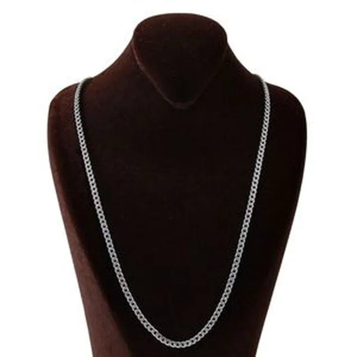 زنجیر نقره مردانه بازرگانی میلادی کد ZR_009