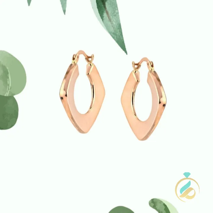 گوشواره طلا آکوا رزگلد