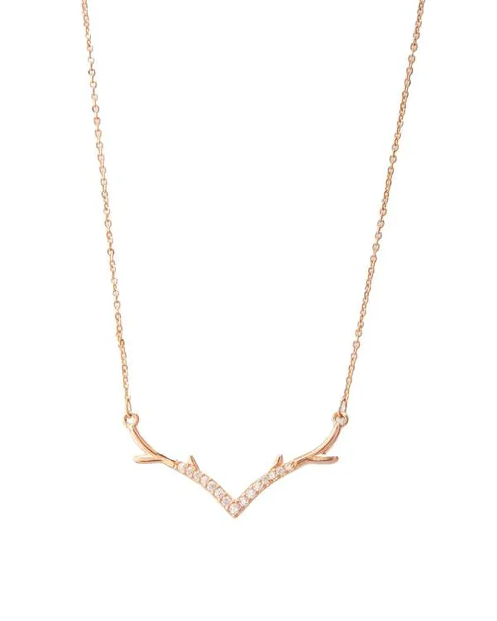 گردنبند گوزن نگین دار طرح سواروسکی SWAROVSKI