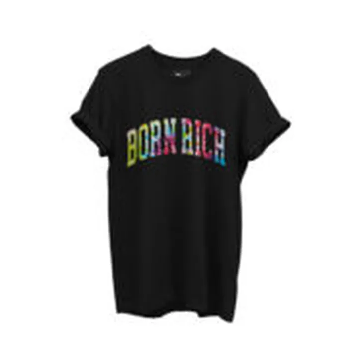 تیشرت مدل TIE DYE مشکی برند بورن ریچ | bornrich