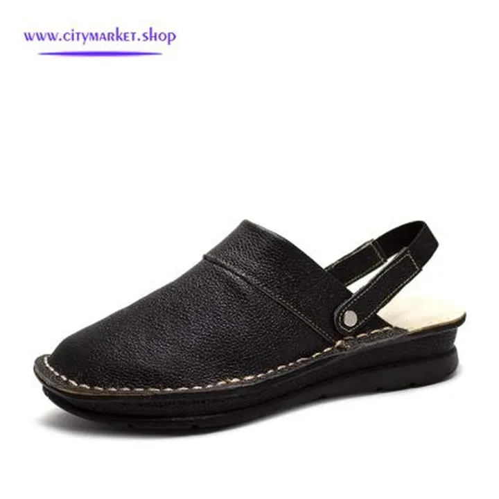 دمپایی زنانه چرم سحر مدل BR020