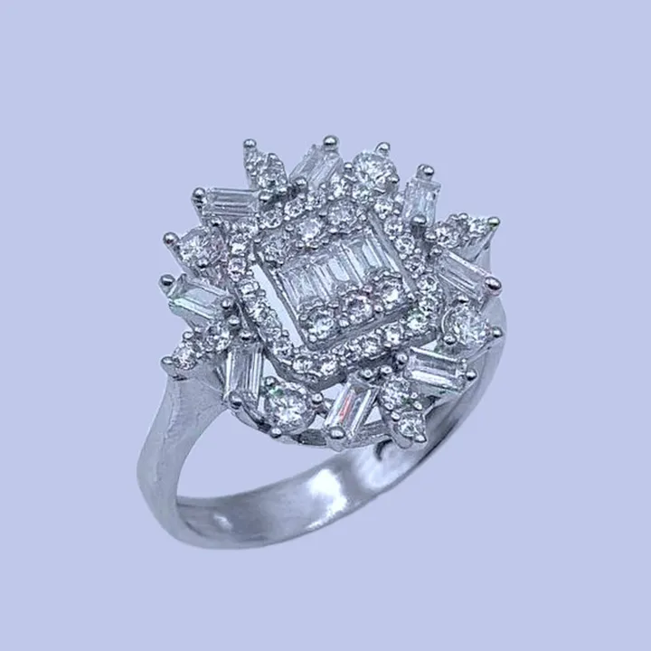 انگشتر نقره زنانهمدل ماهrzzdeh-0202