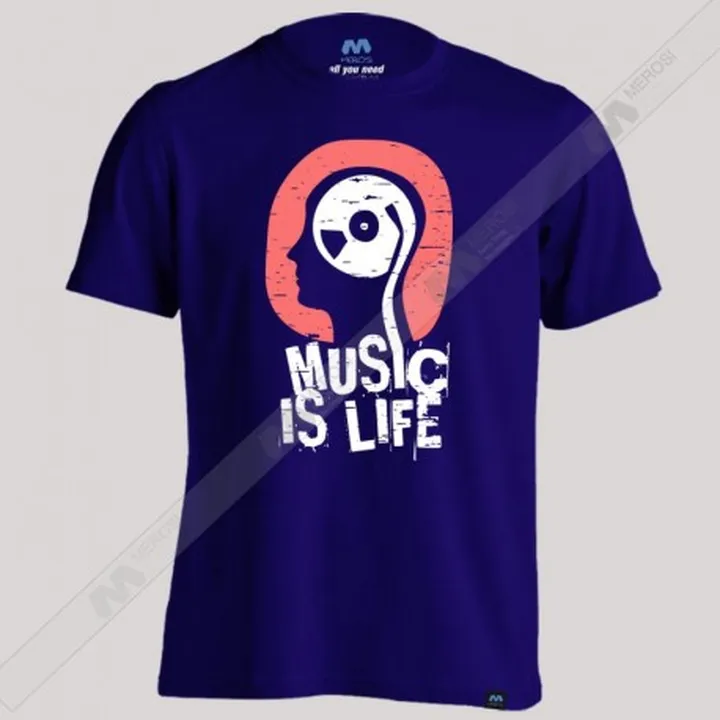 تیشرت Music is life