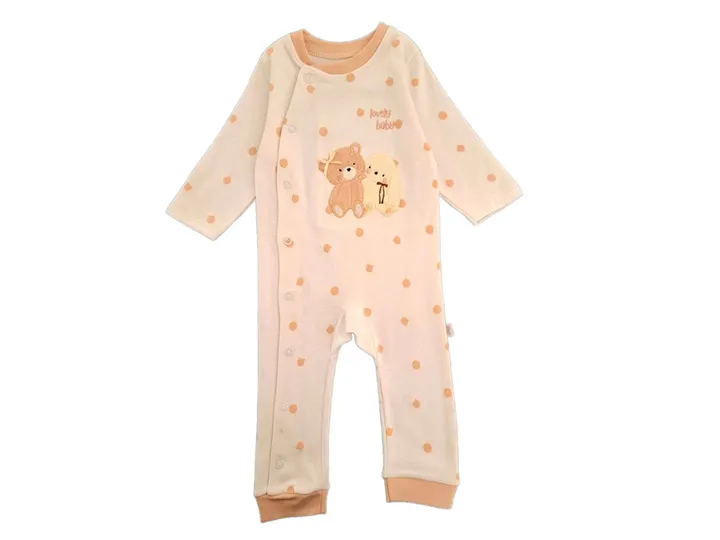 سرهمی نوزادی دخترانه طرح گلدوزی شده میشا پاپو papo