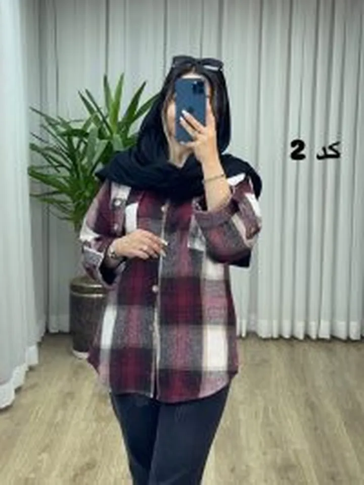 مانتو شومیزی پشمی کد2180