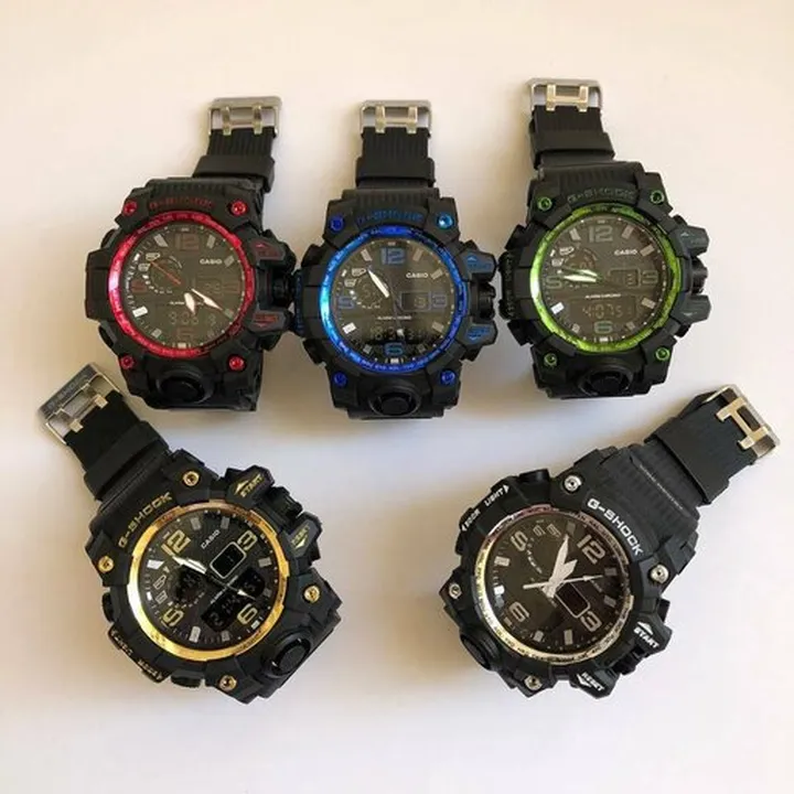 ساعت جی شاک کاسیو g shock دو زمانه آنالوگ و دیجیتال کیفیت عالی در رنگبندی با جعبه و ارسال رایگان 