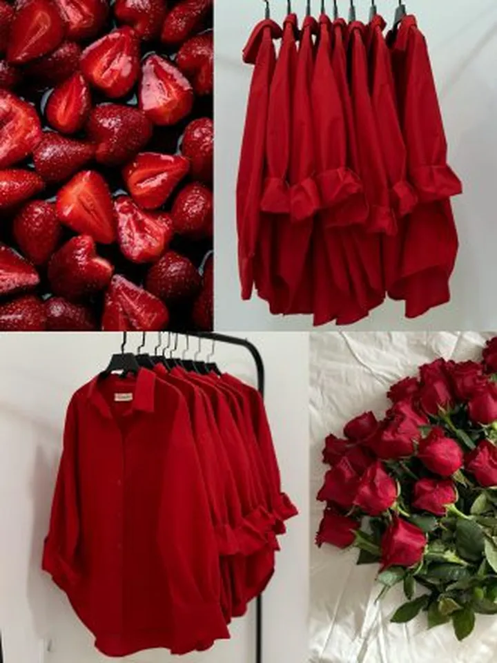 شومیز قرمز 🍓