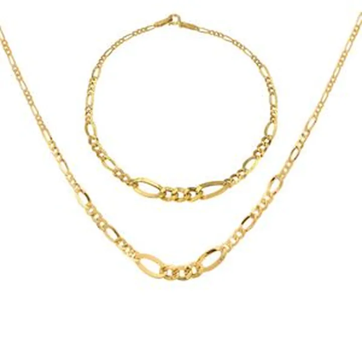 نیم ست طلا 18 عیار زنانه گالری رحمانی مدل فیگارو کونیک