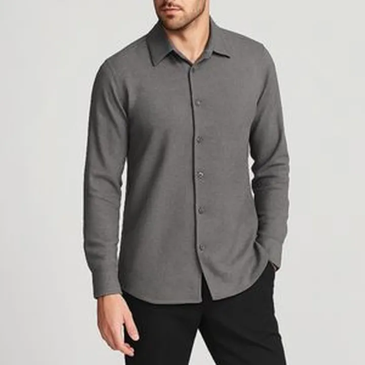 پیراهن آستین بلند مردانه باینت مدل 935-2 رنگ طوسی تیره