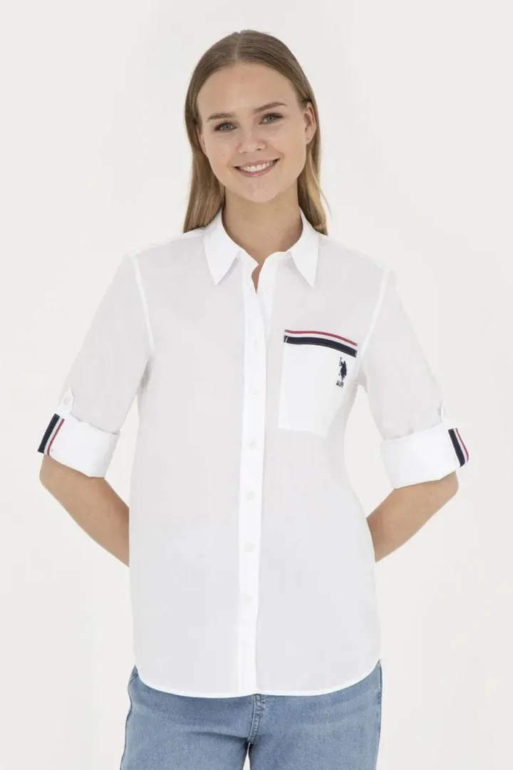 <span class="text-styled__StyledSpan-sc-d280c10c-1 dvOaRP">U.S. Polo Assn.< span>پیراهن آستین بلند سفید زنانه G082SZ004.000.183699.5 TEKSPOR