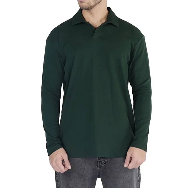 پولوشرت آستین بلند مردانه ان سی نو مدل آلن