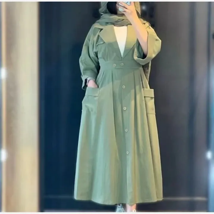 کفتان مدل نیلین جنس لنین نچرال