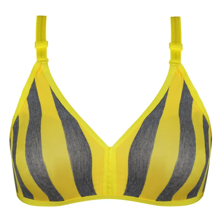 سوتین زنانه ماییلدا مدل راهراه بدون فنر کد 5046 ر...