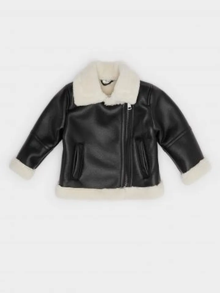 کاپشن نوزاد دختر مشکی دفکتو