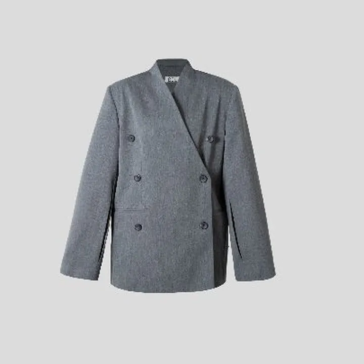 کت زنانه نخ و پلی استر Double-vested blazer