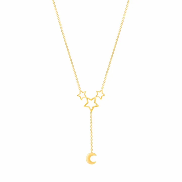 گردنبند طلا 18 عیار زنانهمدل ستاره