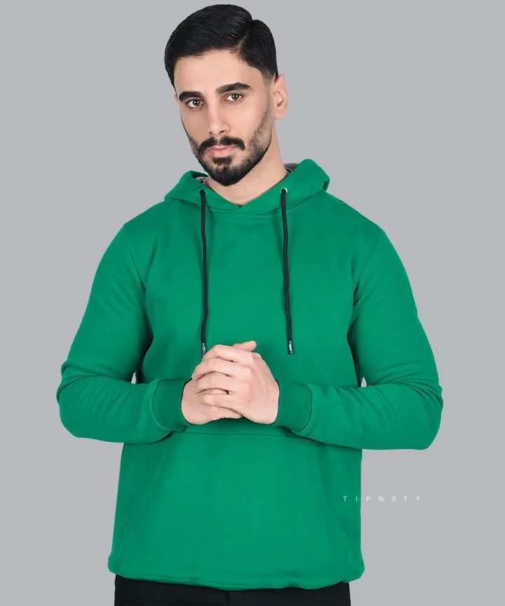 هودی سبز ساده برند تیپ نتی 3077