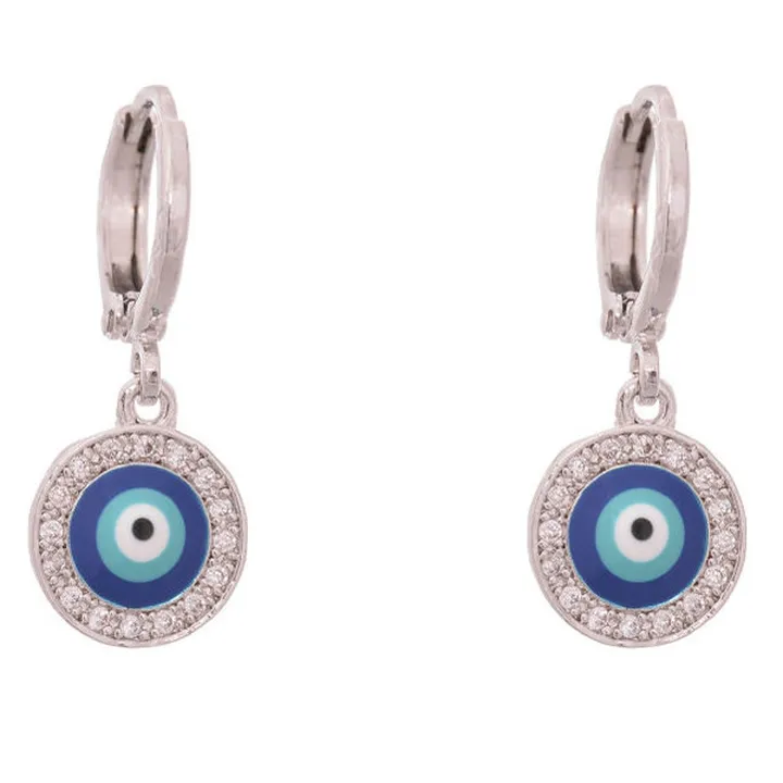 گوشواره زنانه طرح چشم نظر مدل GO1323