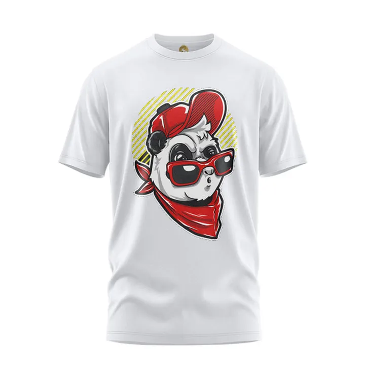 تی شرت آستین کوتاه مردانه هومرو مدل TW394 طرح پاند...