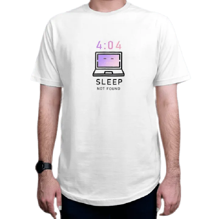 تیشرت برنامه نویسی طرح Sleep Not Found