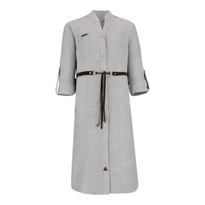 مانتو زنانه السانا مدل محنا کد 207803 رنگ طوسی