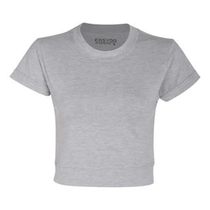 کراپ‌ تی‌شرت آستین کوتاه زنانه ایزی دو مدل 9879004410013