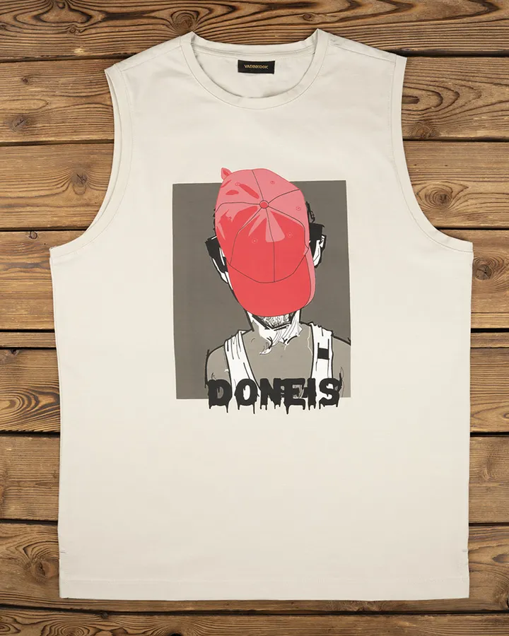 کاور نخی طرح دار مردانه vk021348 – خاکستری محو