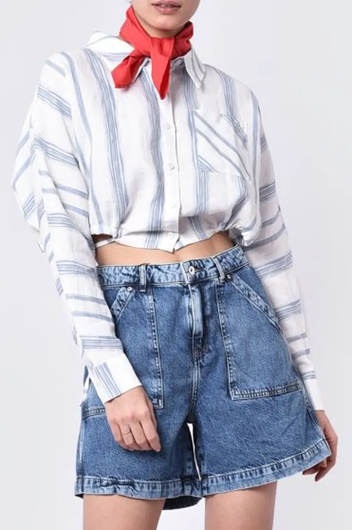 شومیز آستین بلند طرحدار زنانه