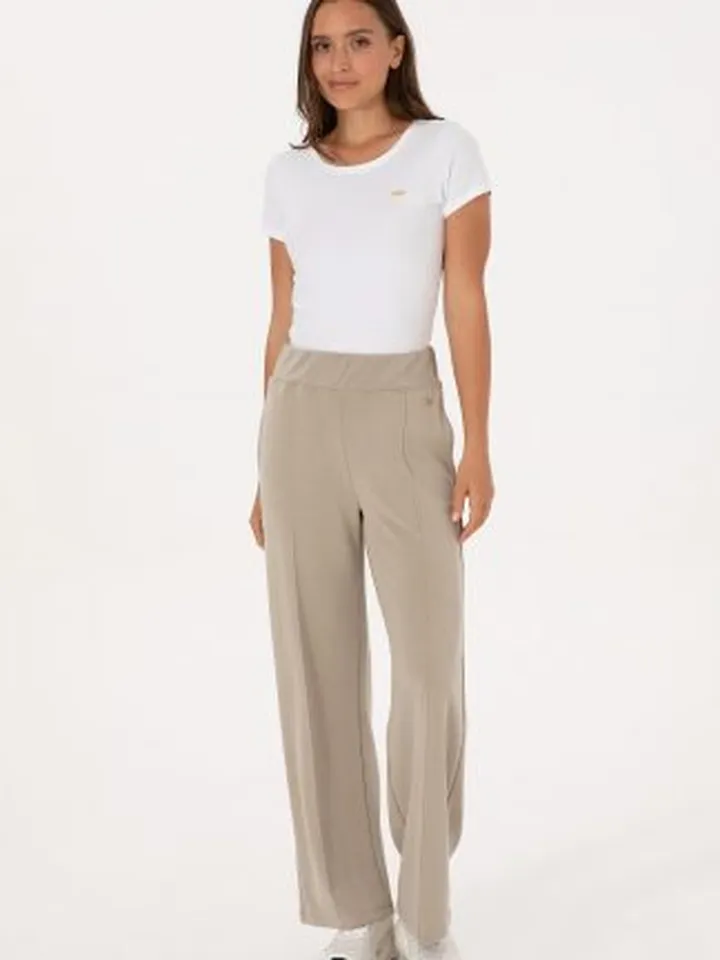 شلوار راحتی زنانه خاکی روشن یو اس پولو