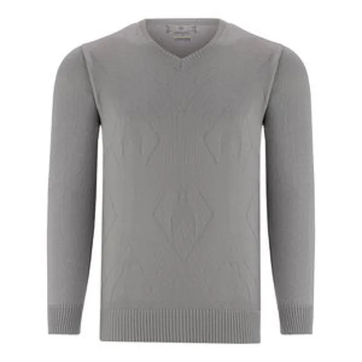 پلیور مردانه رایکا مدل 2290 رنگ طوسی